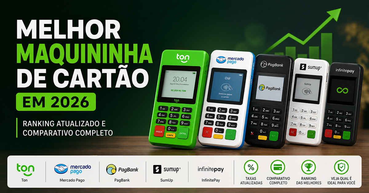 Melhor maquininha sem aluguel em 2026: compare taxas e escolha a ideal